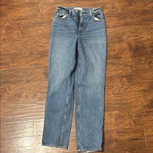 Abercrombie & Fitch Blue Straight Leg Jeans